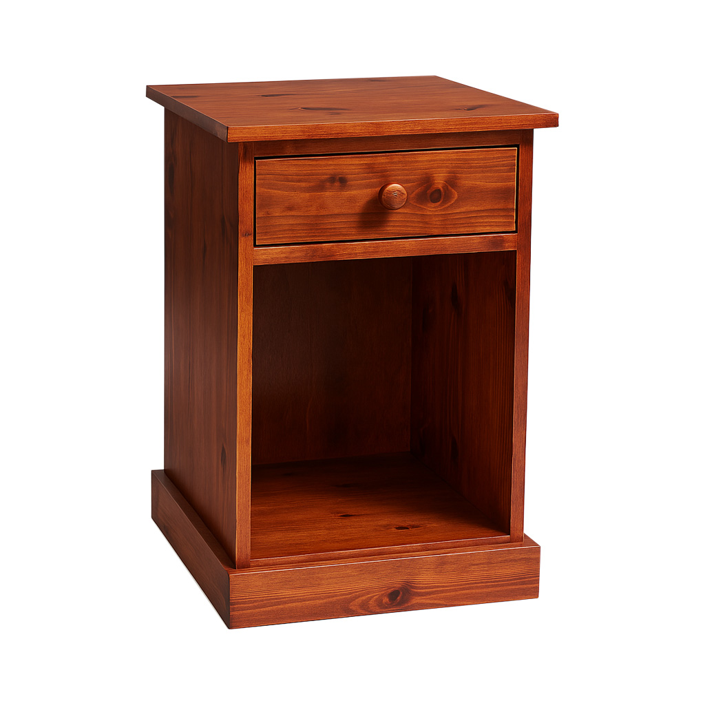 Marco Solid Wood Nightstand | Handcrafted Bedside Table 00-03