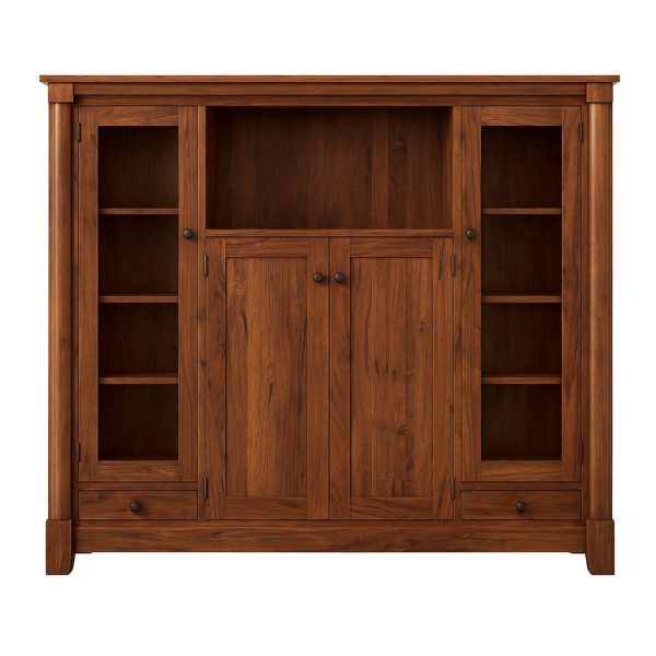 Tranquil Solid Wood China Cabinet | Custom Made China Cabinet 00-02