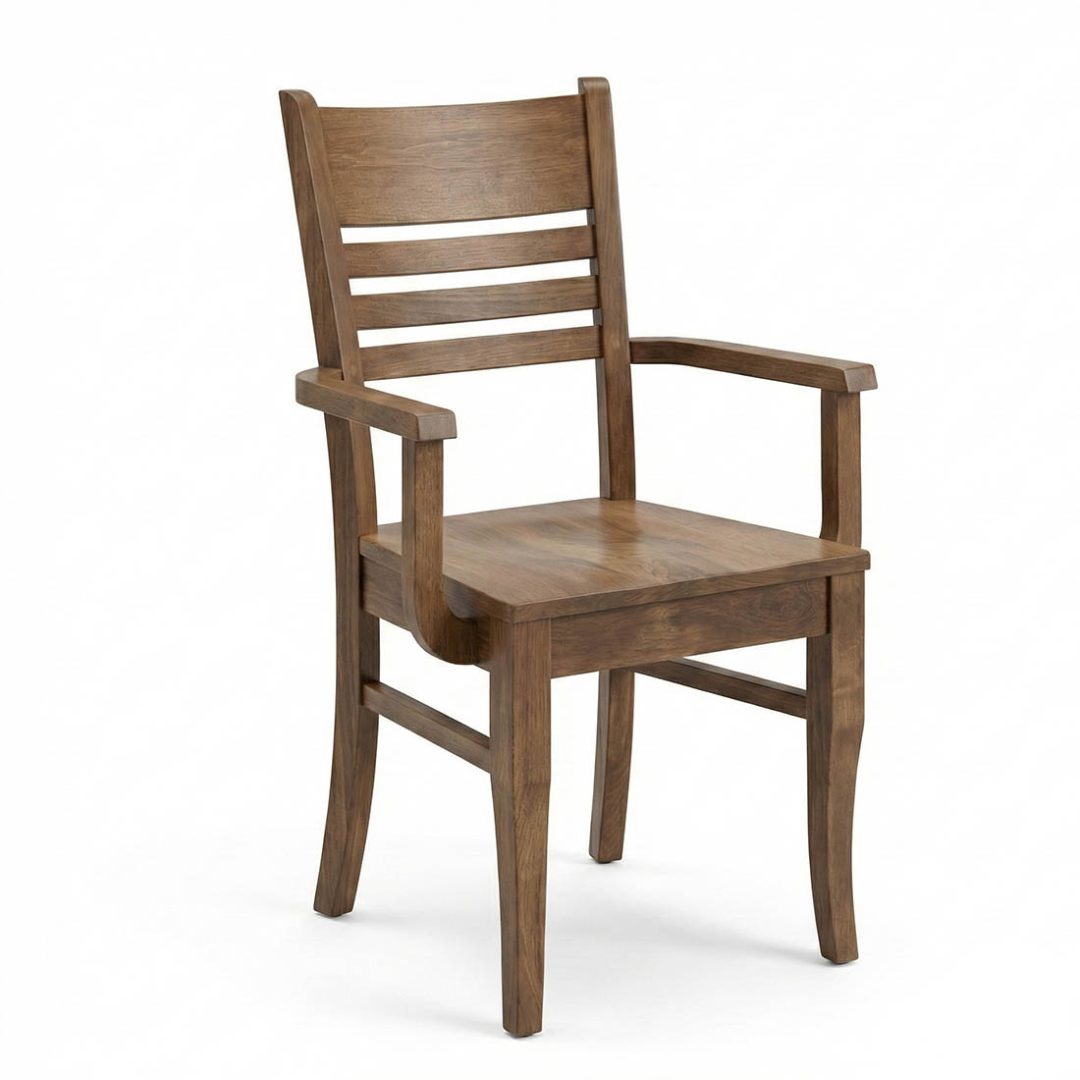 Alex Solid Wood Arm Chair | Custom Dining Armchair 01-01