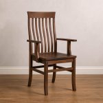 Athena Solid Wood Arm Chair | Handcrafted Custom Dining Chair 00-02