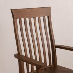 Athena Solid Wood Arm Chair | Handcrafted Custom Dining Chair 00-04