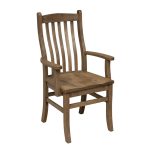 Mini Contour Solid Wood Arm Chair | Handcrafted Dining Chair 00-01