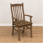 Mini Contour Solid Wood Arm Chair | Handcrafted Dining Chair 00-02