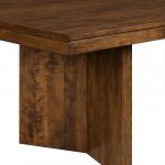 Monolith Solid Wood Dining Table | Modern Pedestal Design 01-04