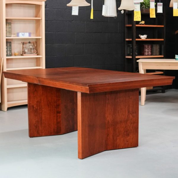 Monolith Solid Wood Dining Table | Modern Pedestal Design 02-01