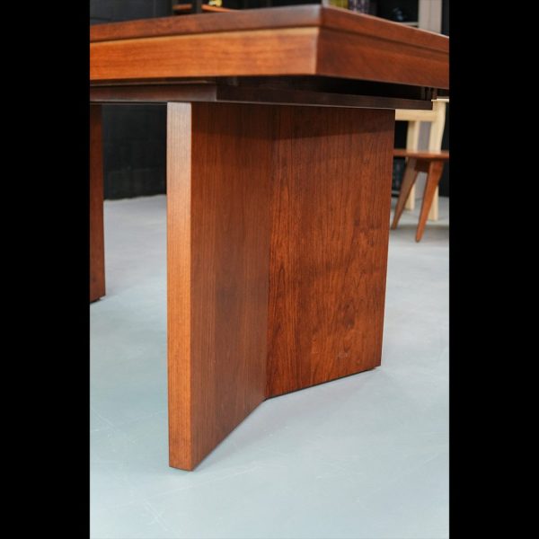 Monolith Solid Wood Dining Table | Modern Pedestal Design 02-02