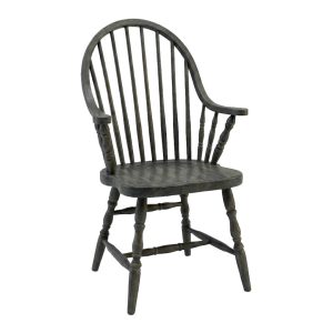 Country Solid Wood Arm Chair | Handcrafted Windsor Dining Chair 00-01