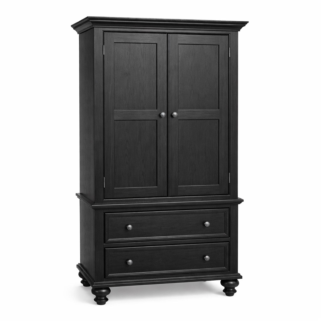 Brooklyn Solid Wood Wardrobe | Handcrafted Classic Wood Armoire 00-00