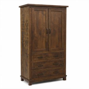 Adirondack Solid Wood Wardrobe | Handcrafted Custom Armoire 0-00