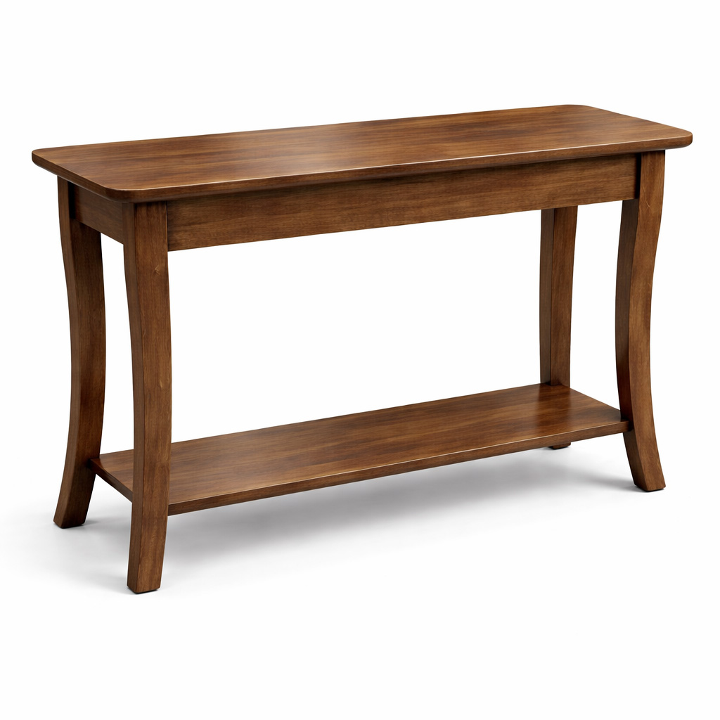 French Curve Leg Solid Wood Sofa Table 00-01