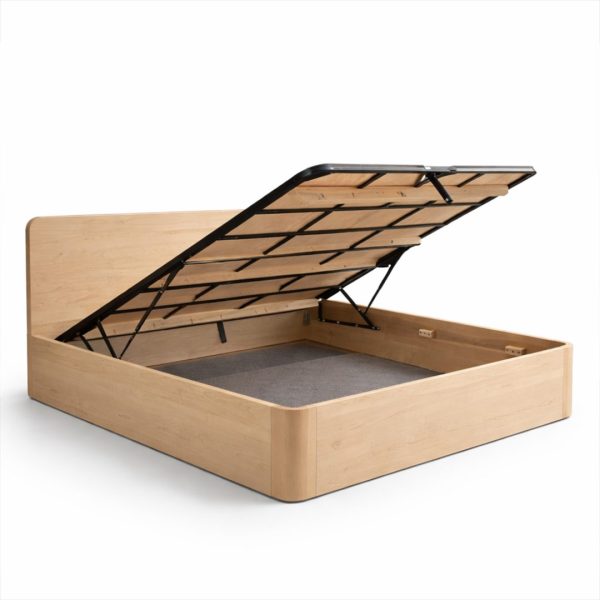 Haven Solid Wood Lift-Up Storage Bed | Modern Platform Condo Bed 00-02