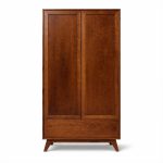 Hugo Mid-Century Solid Wood Armoire | Modern Storage 00-00
