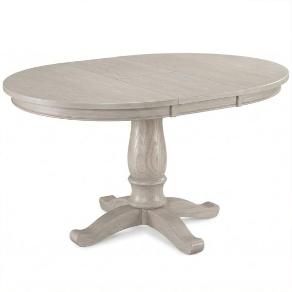 Heritage Solid Wood Round Dining Table | Classic Pedestal Base 00-02